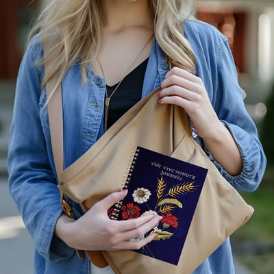 उभरे हुए डिज़ाइन तकनीक स्पाइरल हार्डकवर नोटबुक व्यावसायिक प्रदर्शन के लिए