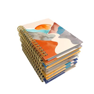 एक विषय कस्टम जर्नल नोटबुक जिसमें कस्टम कवर आर्ट है जो कंपनी के कार्यक्रमों, सम्मेलनों और क्लाइंट प्रशंसा के लिए आदर्श है