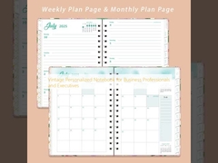 बिजनेस प्रोफेशनल्स और एग्जीक्यूटिव्स के लिए विंटेज पर्सनलाइज्ड नोटबुक