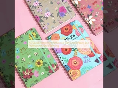 A5 स्पाइरल हार्डकवर नोटबुक विलीन पेपर और पेशेवर स्पाइरल बाइंडिंग के साथ