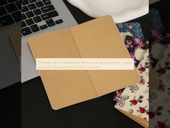 15 पृष्ठ शैक्षणिक उपयोग के लिए सर्पिल हार्डकवर नोटबुक परिदृश्य मोनोक्रोम रंग योजना