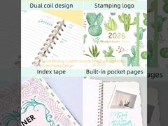 स्पाइरल बाइंडिंग कस्टम जर्नल नोटबुक पॉकेटलेस कस्टमाइज्ड डिज़ाइन