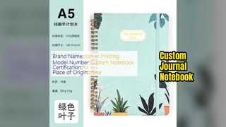 कस्टम जर्नल नोटबुक व्हाइट पेज सुरुचिपूर्ण डिजाइन