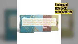 नोट्स और जर्नलिंग के लिए उभरा हुआ सर्पिल नोटबुक