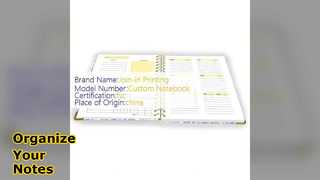 सर्पिल नोटबुक संगठन एवं भंडारण